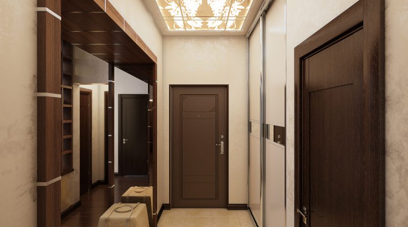 Оформление узкого коридора